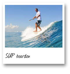 SUP-boarden in de branding