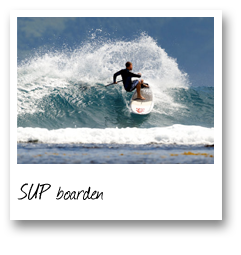 SUP-boarden in de branding