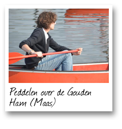 Peddelen over de Gouden Ham (Maas)