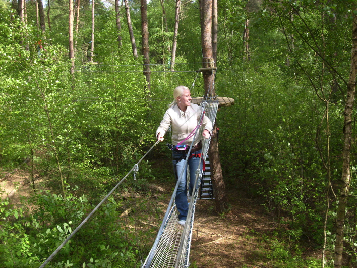 Klimmen tussen de Veluwse bomen