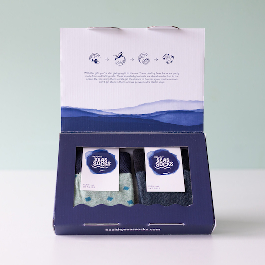 Healthy Seas Socks giftbox Oscar