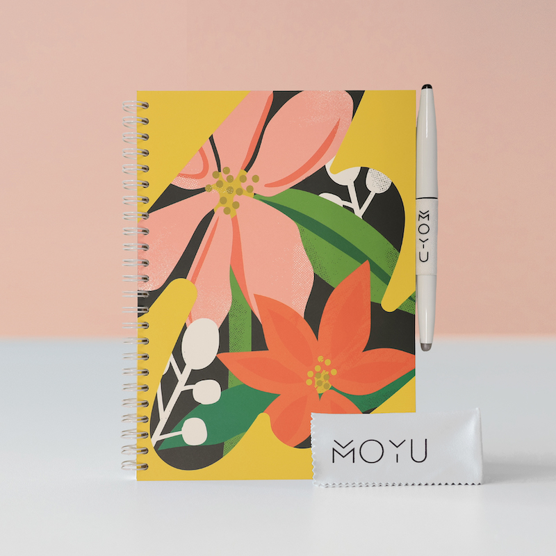 MOYU uitwisbaar notitieboek | Flower Vibes