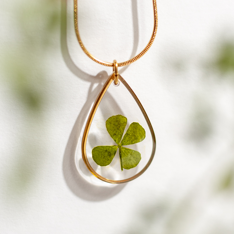 Geluksketting klavertje vier